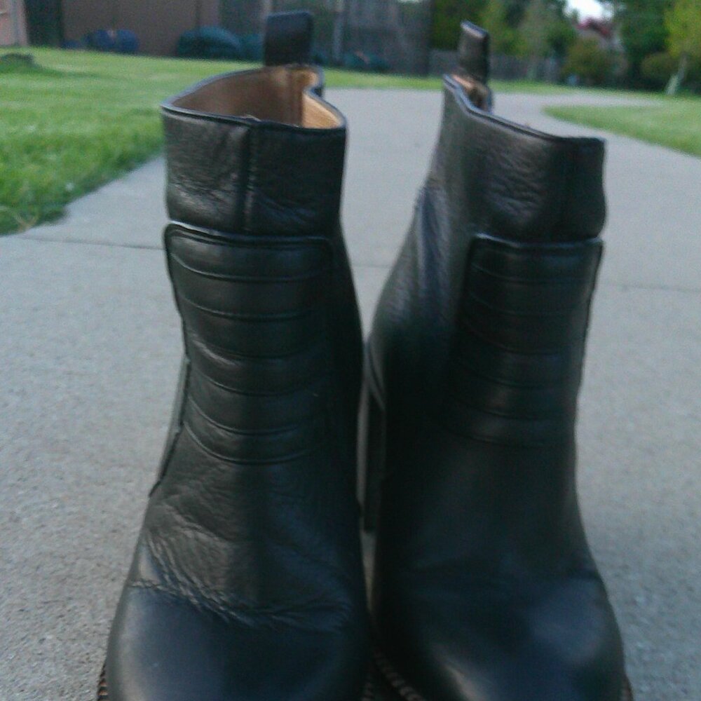 Free People Black Leather Ankle Boots - Picture 9 of 9